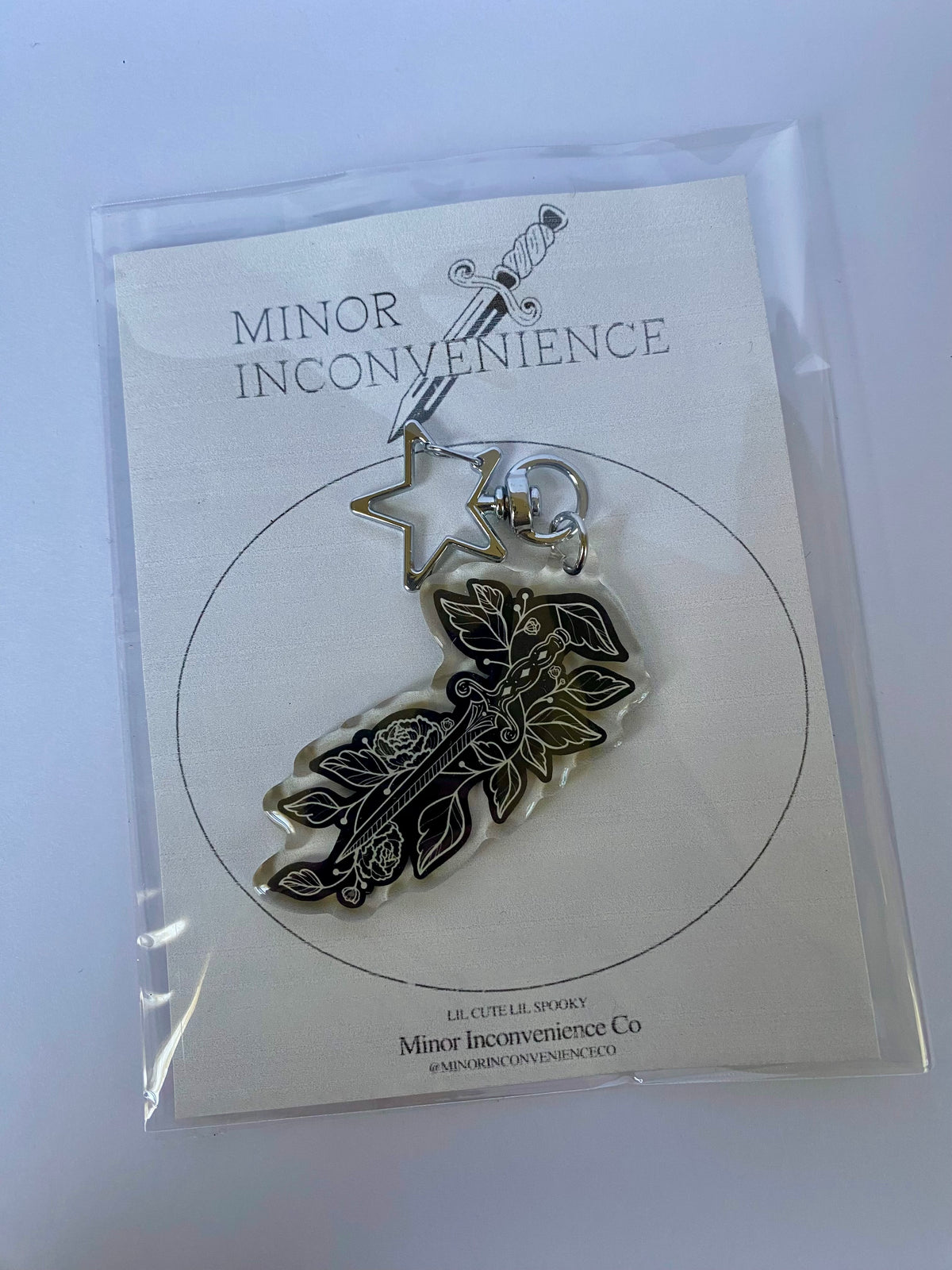 Floral Daggger Keychain
