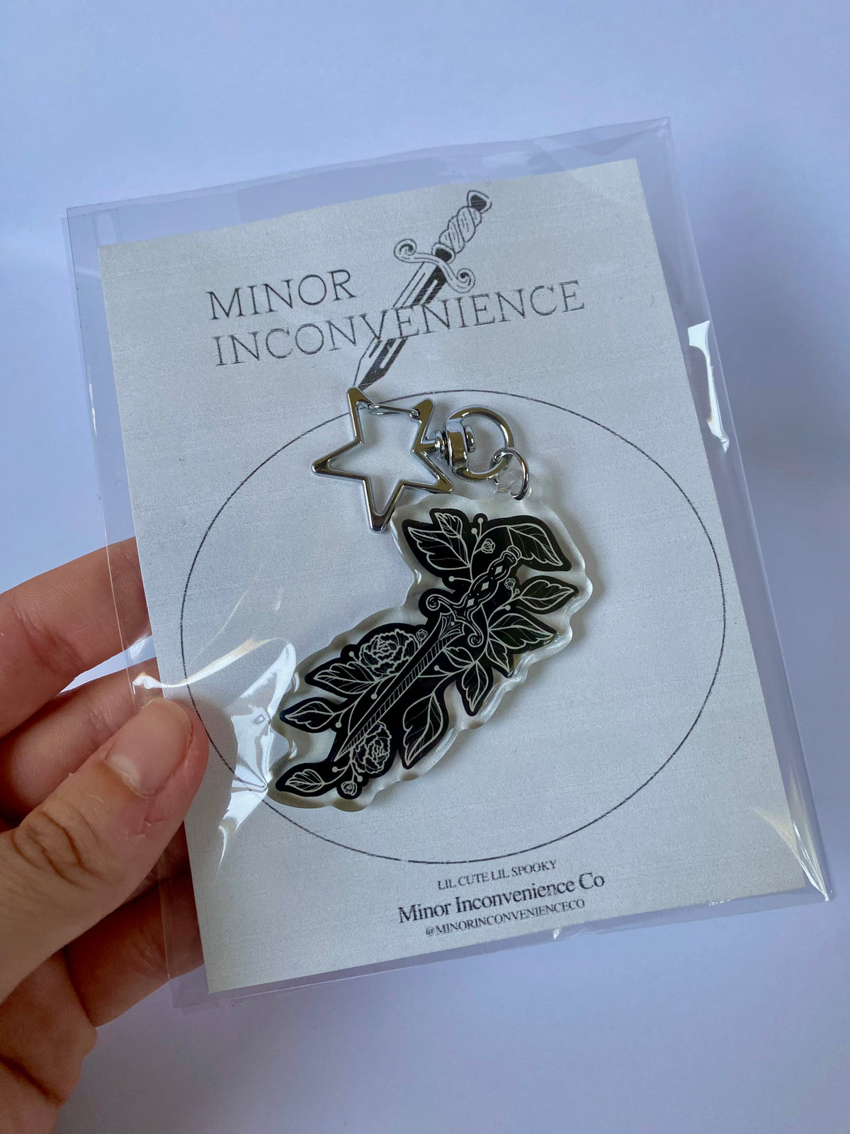 Floral Daggger Keychain