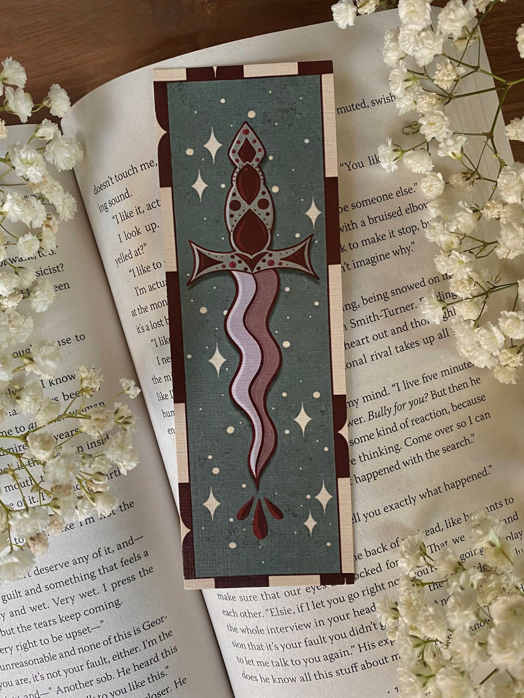 Wavy Dagger bookmark