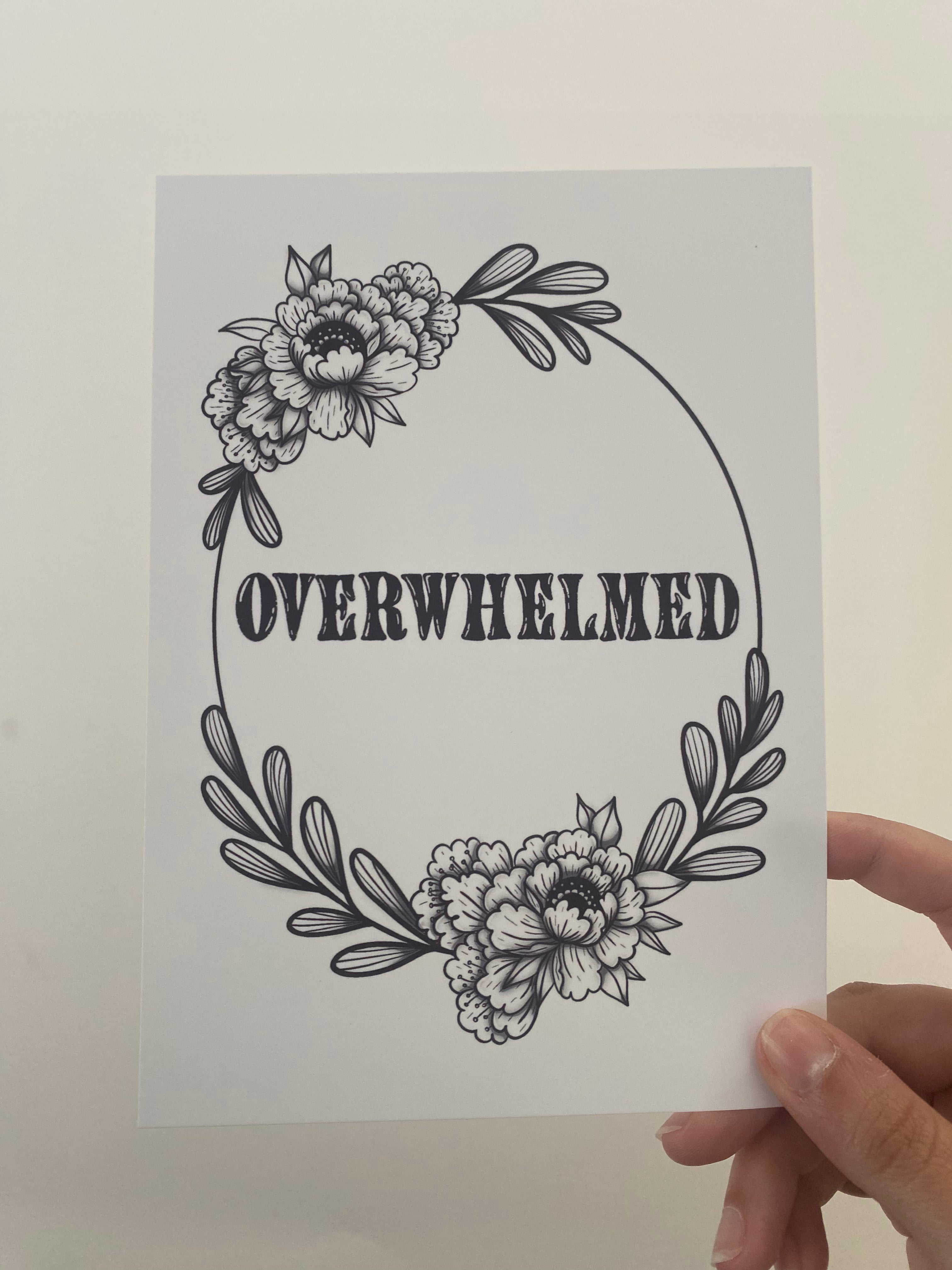 Overwhelmed Print