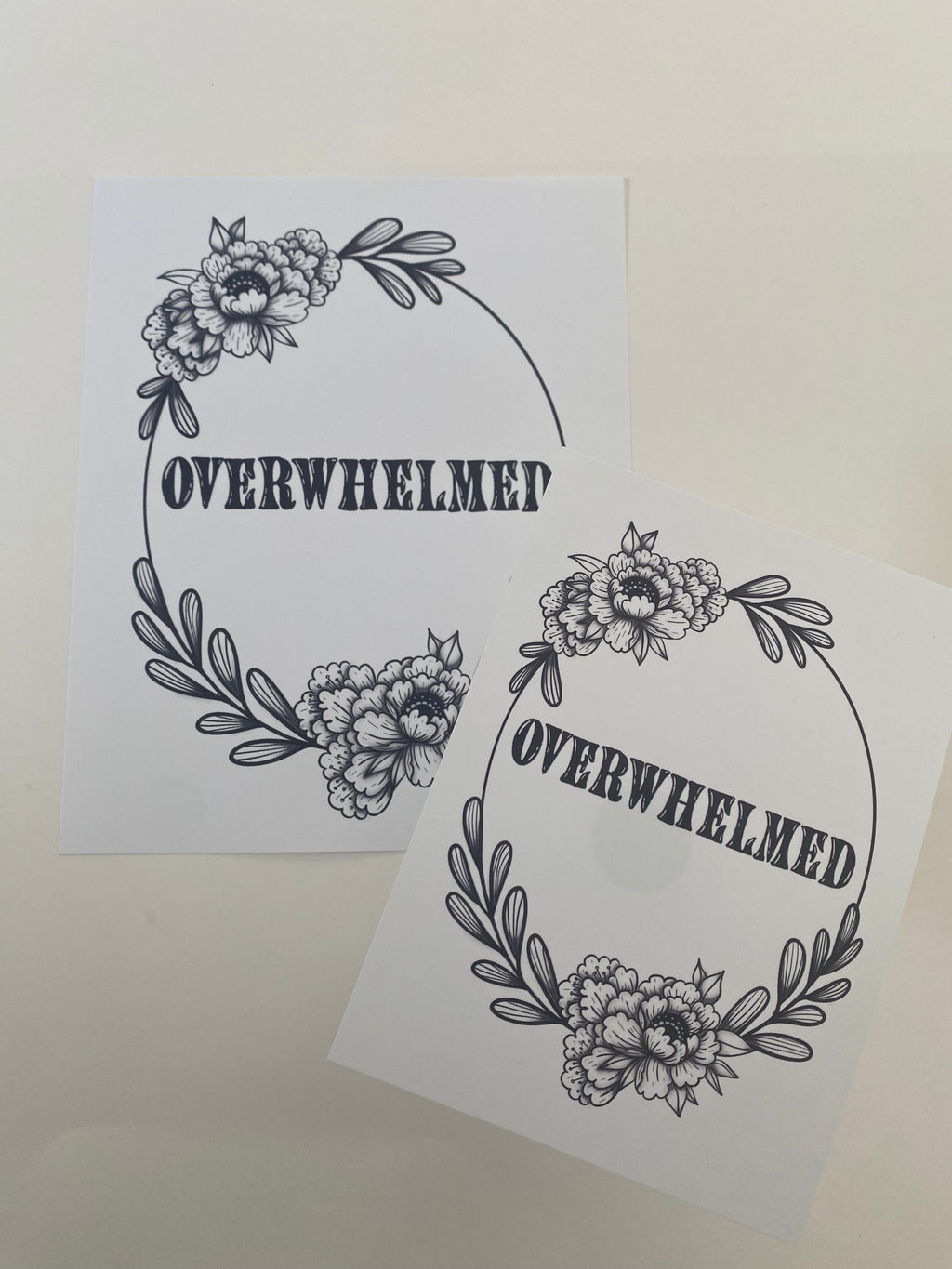 Overwhelmed Print