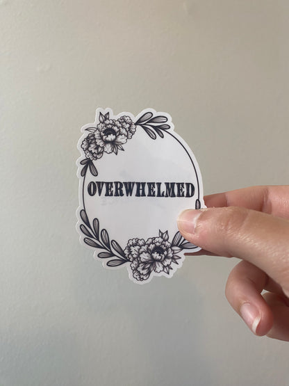 Overwhelmed Sticker