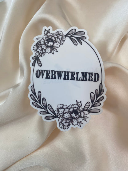 Overwhelmed Sticker