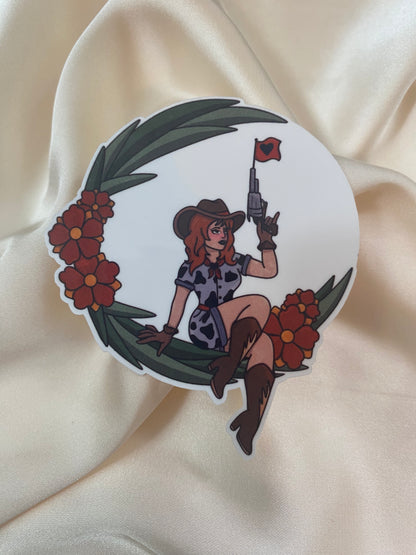 Cowgirl Sticker