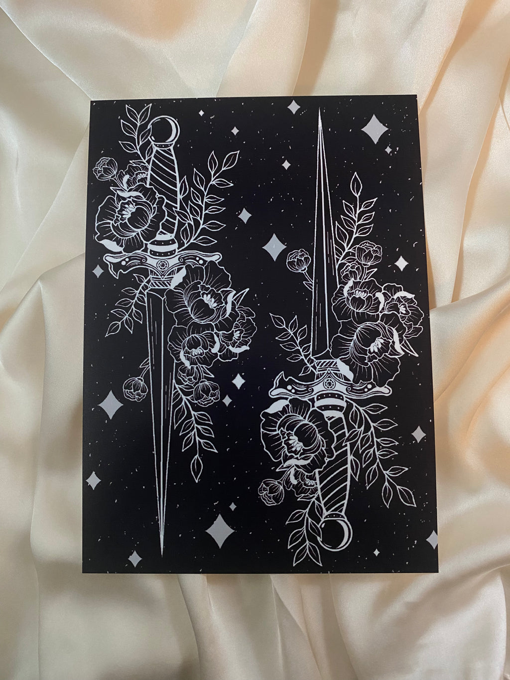 Floral Dagger Print