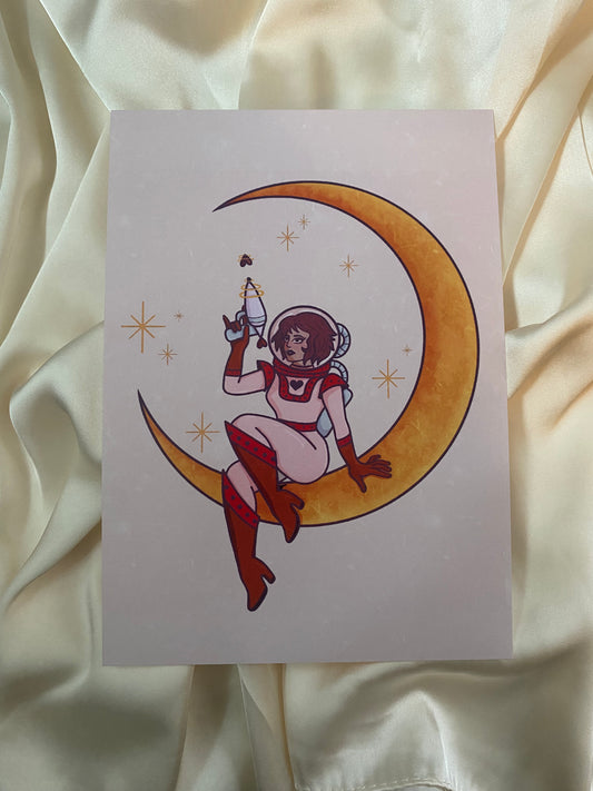 Space Girl Print