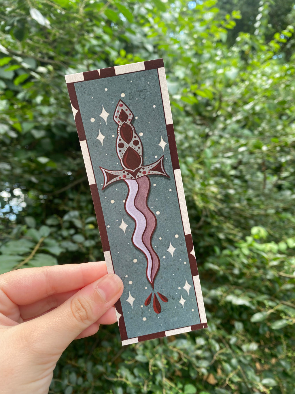 Wavy Dagger bookmark