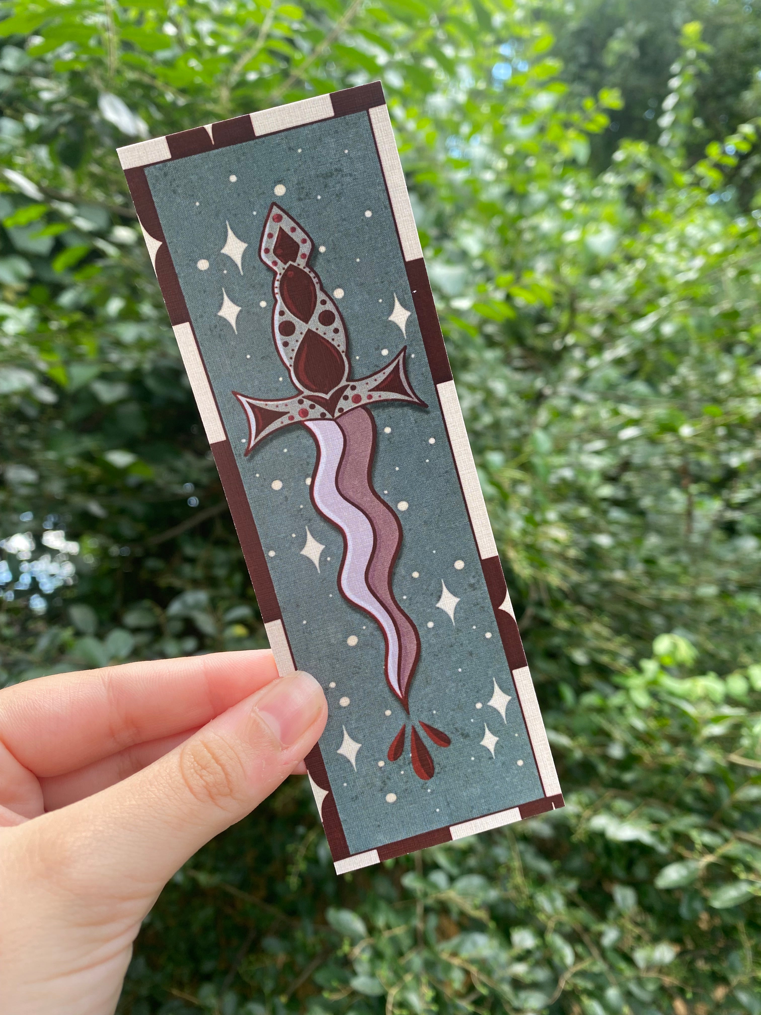 Wavy Dagger bookmark