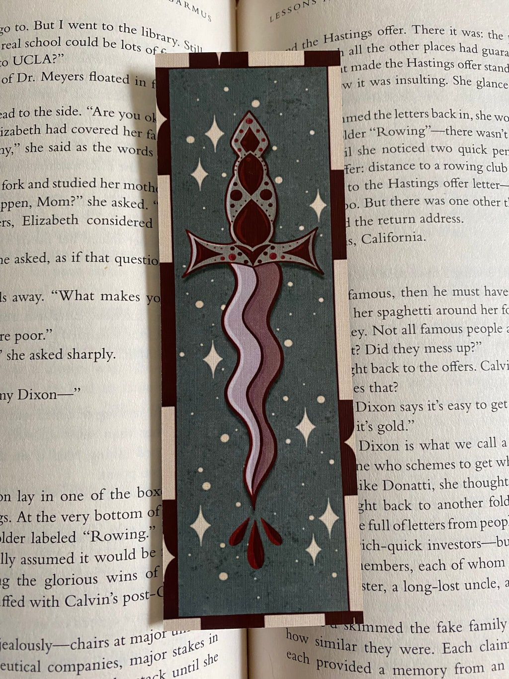 Wavy Dagger bookmark