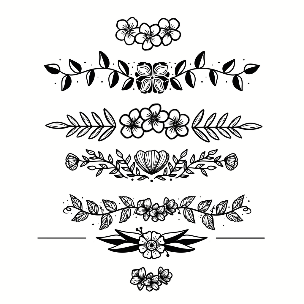 Floral chapter headers