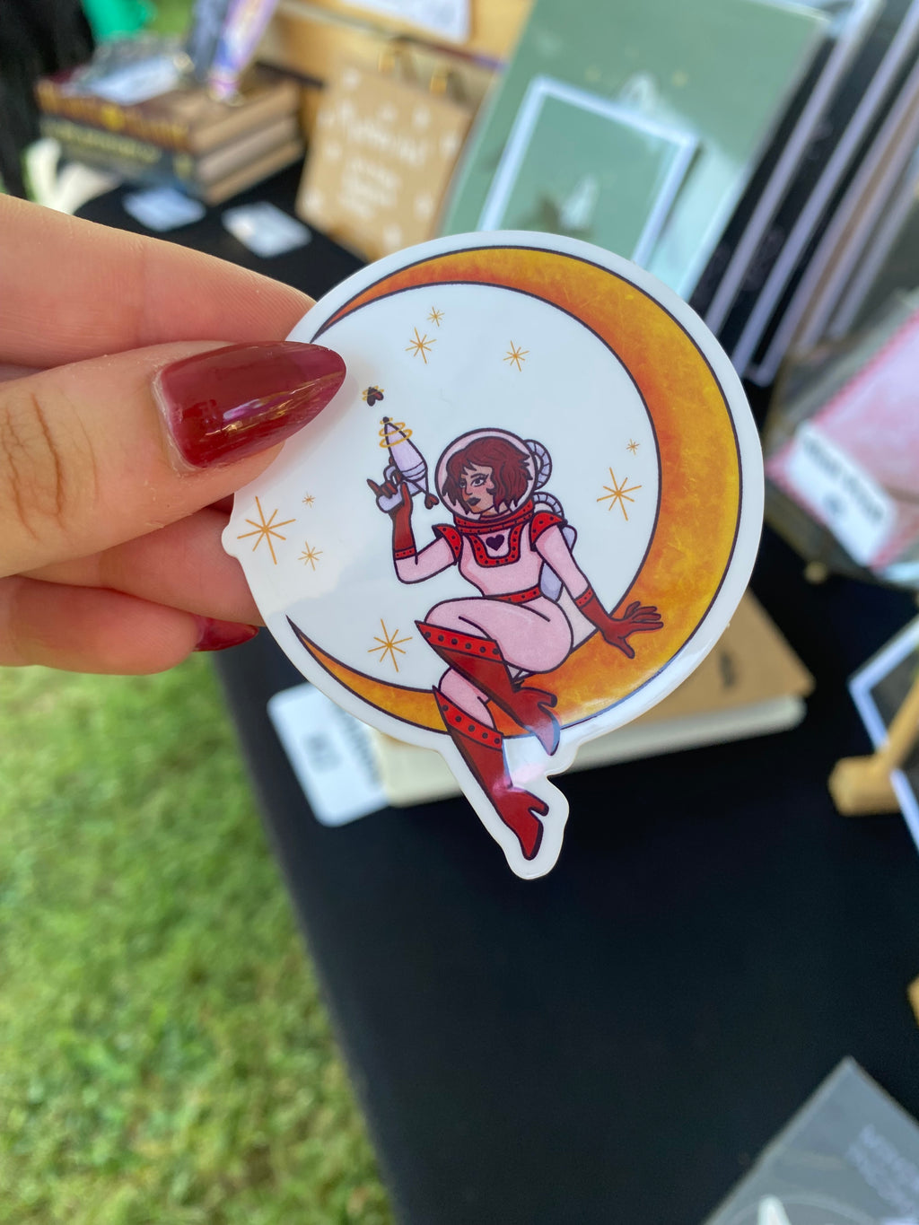 Space Girl Sticker