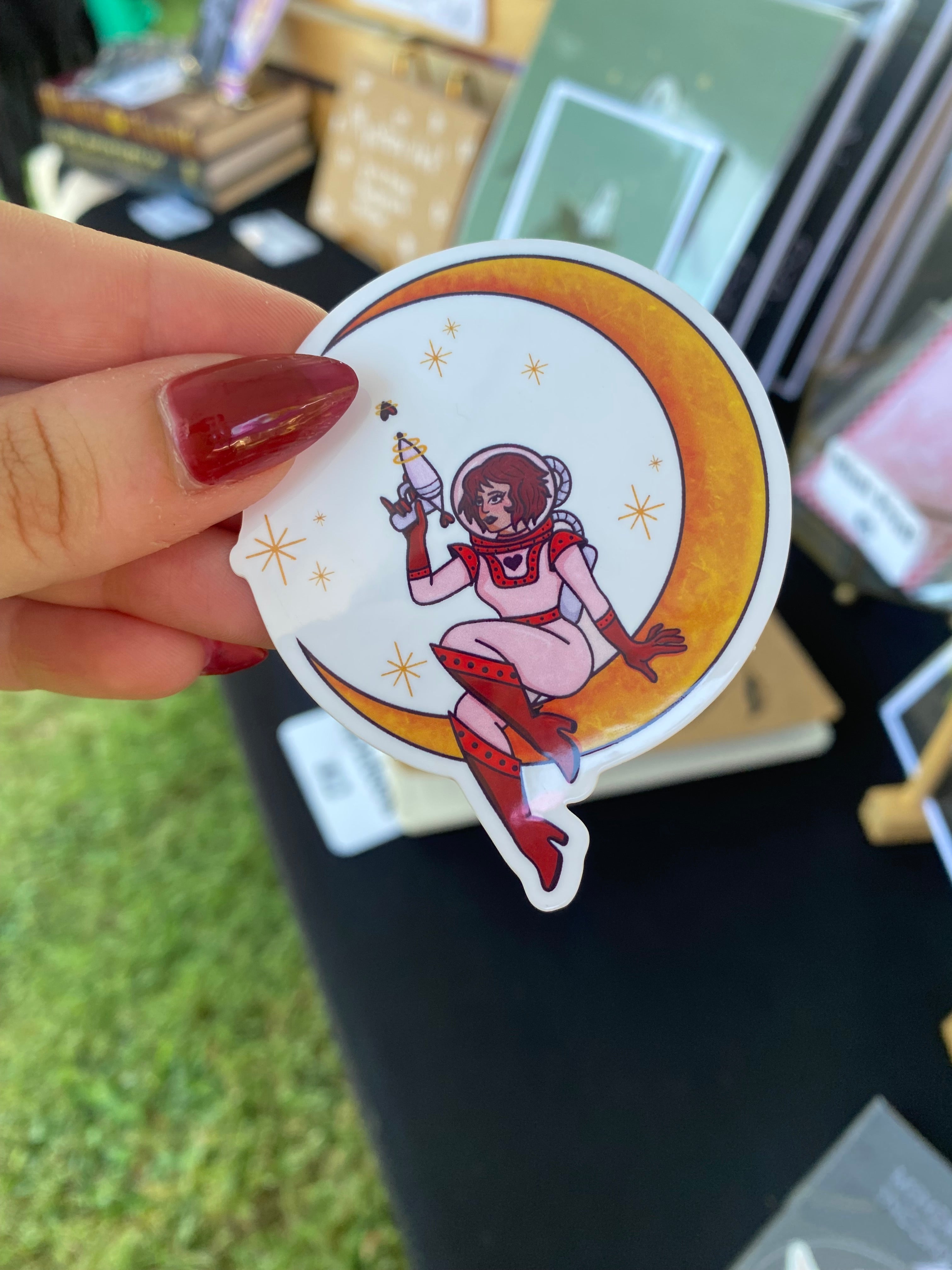Space Girl Sticker