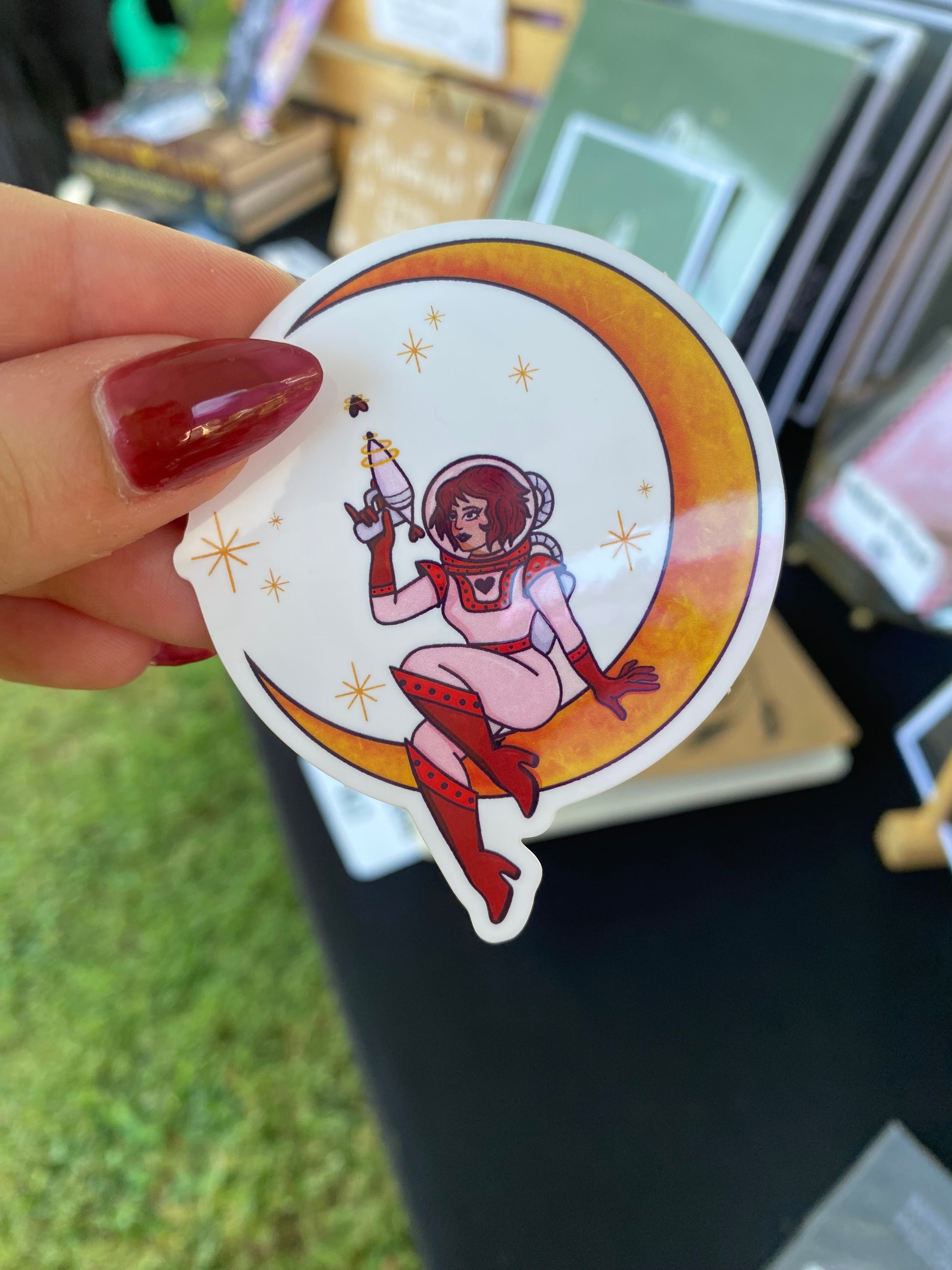 Space Girl Sticker