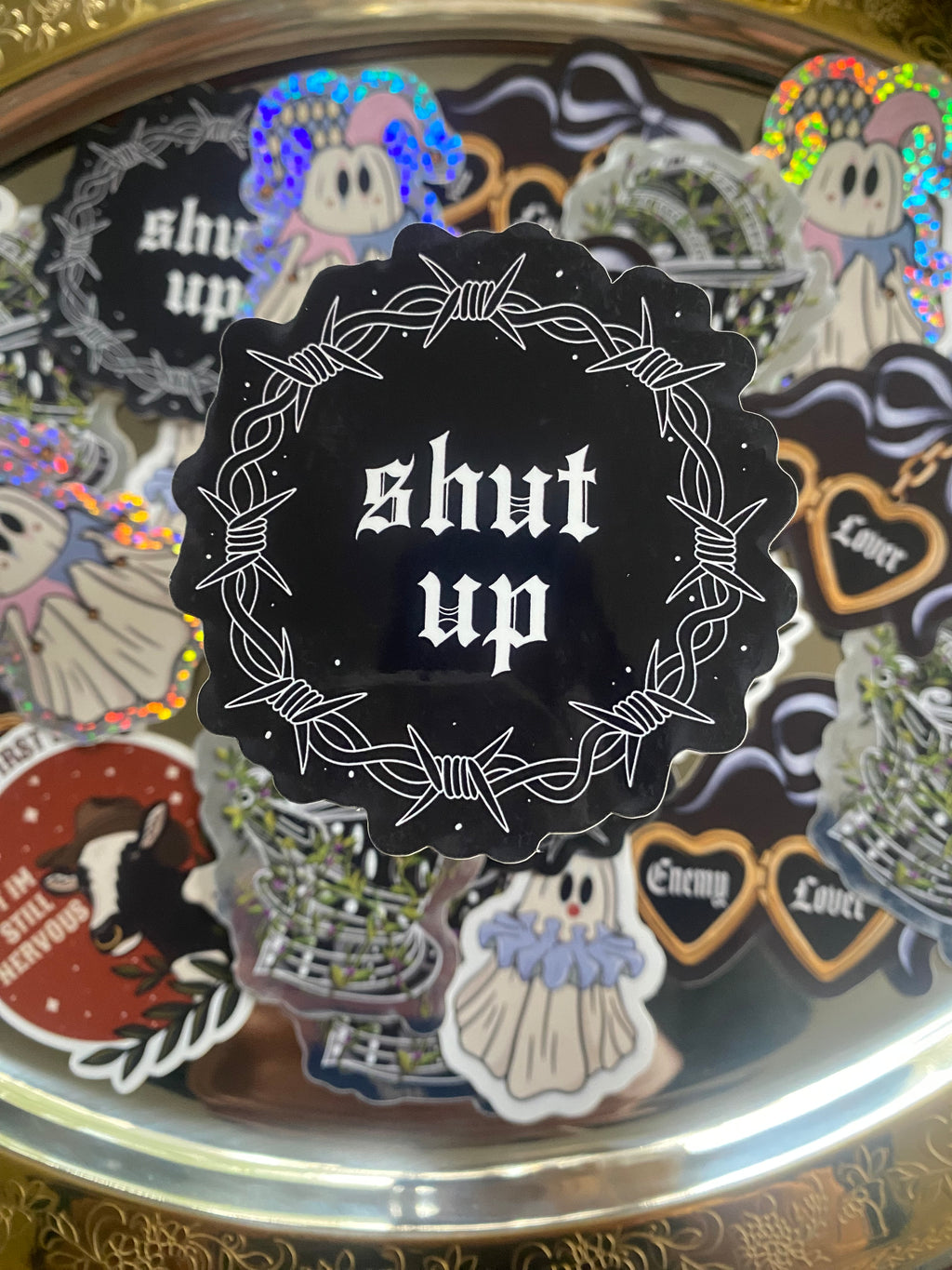 Shut Up Sticker