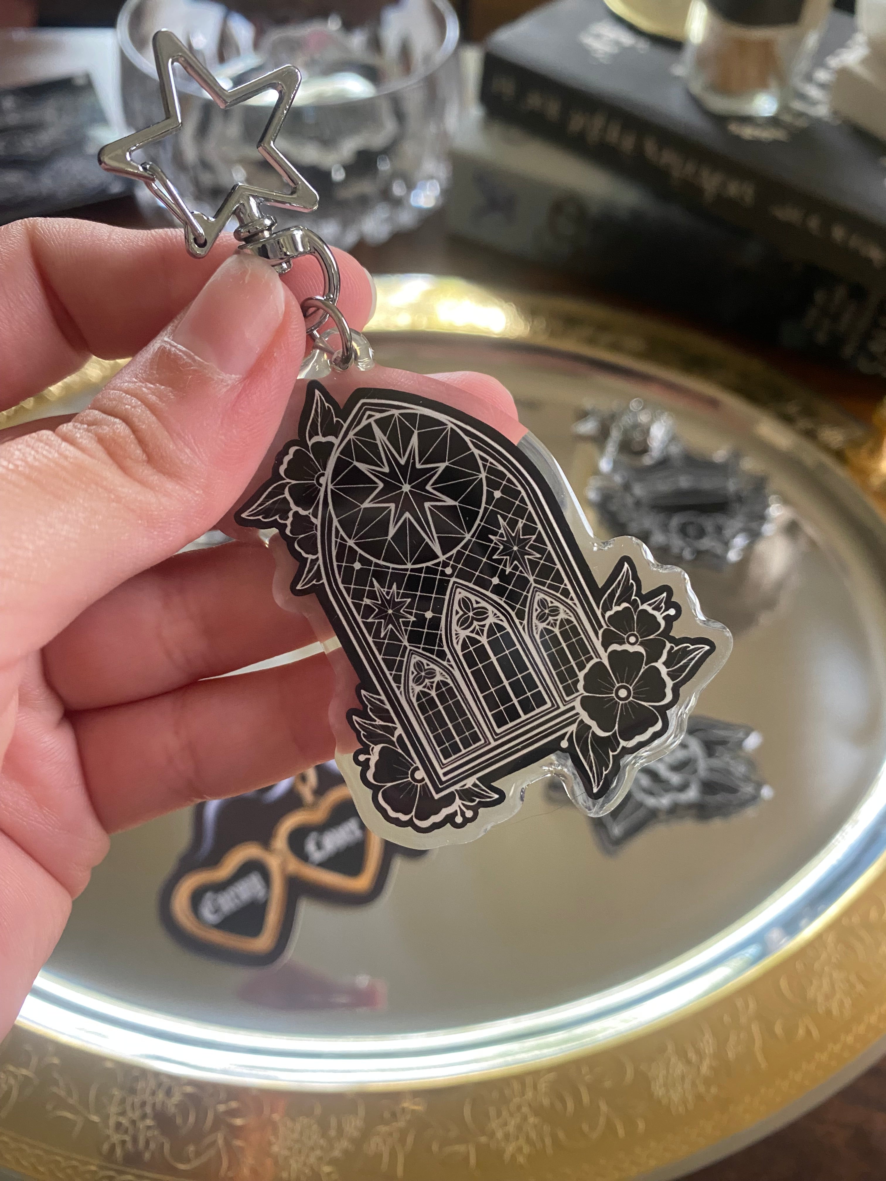 Stain Glass Window Keychain