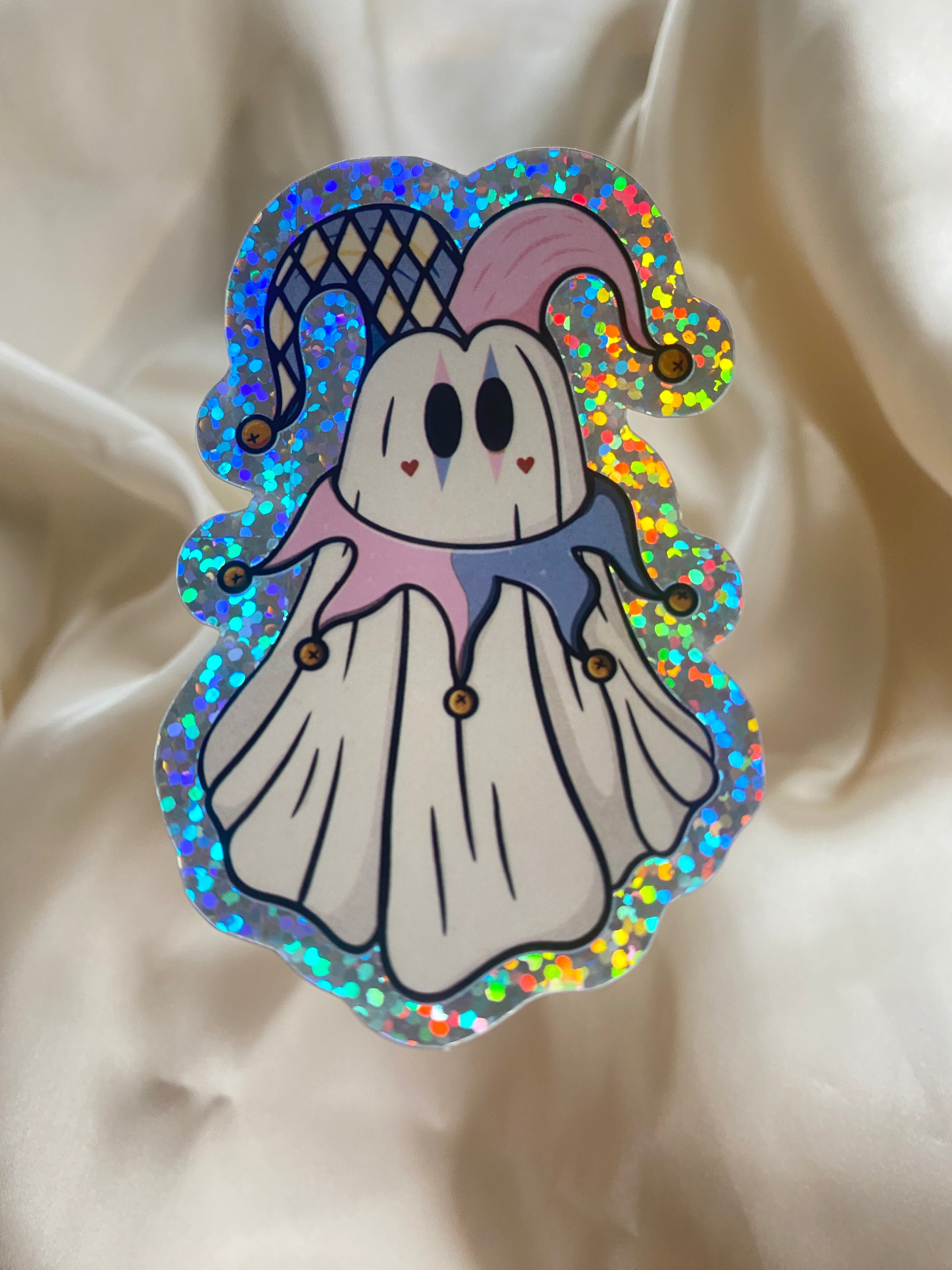 Jester Ghost Sticker