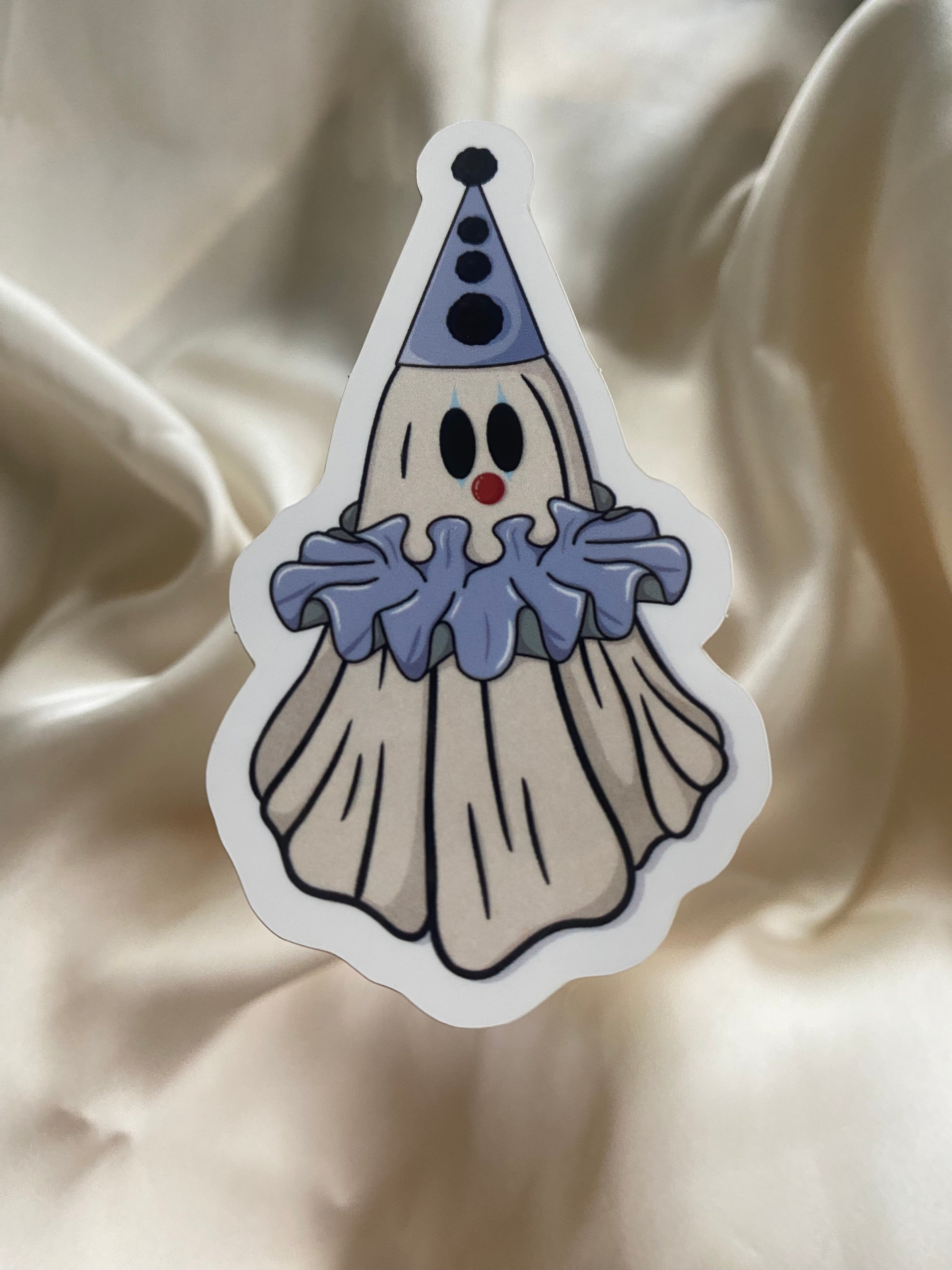 Clown Ghost Sticker