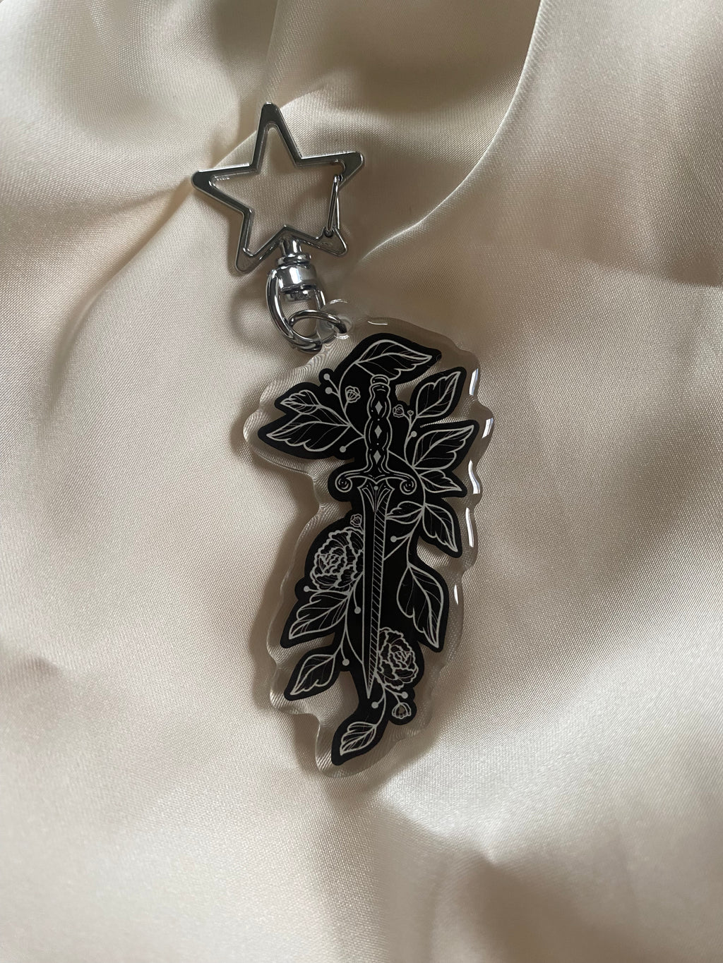 Floral Daggger Keychain