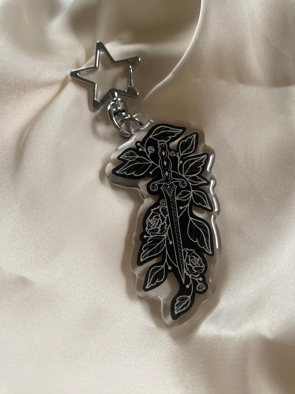 Floral Daggger Keychain