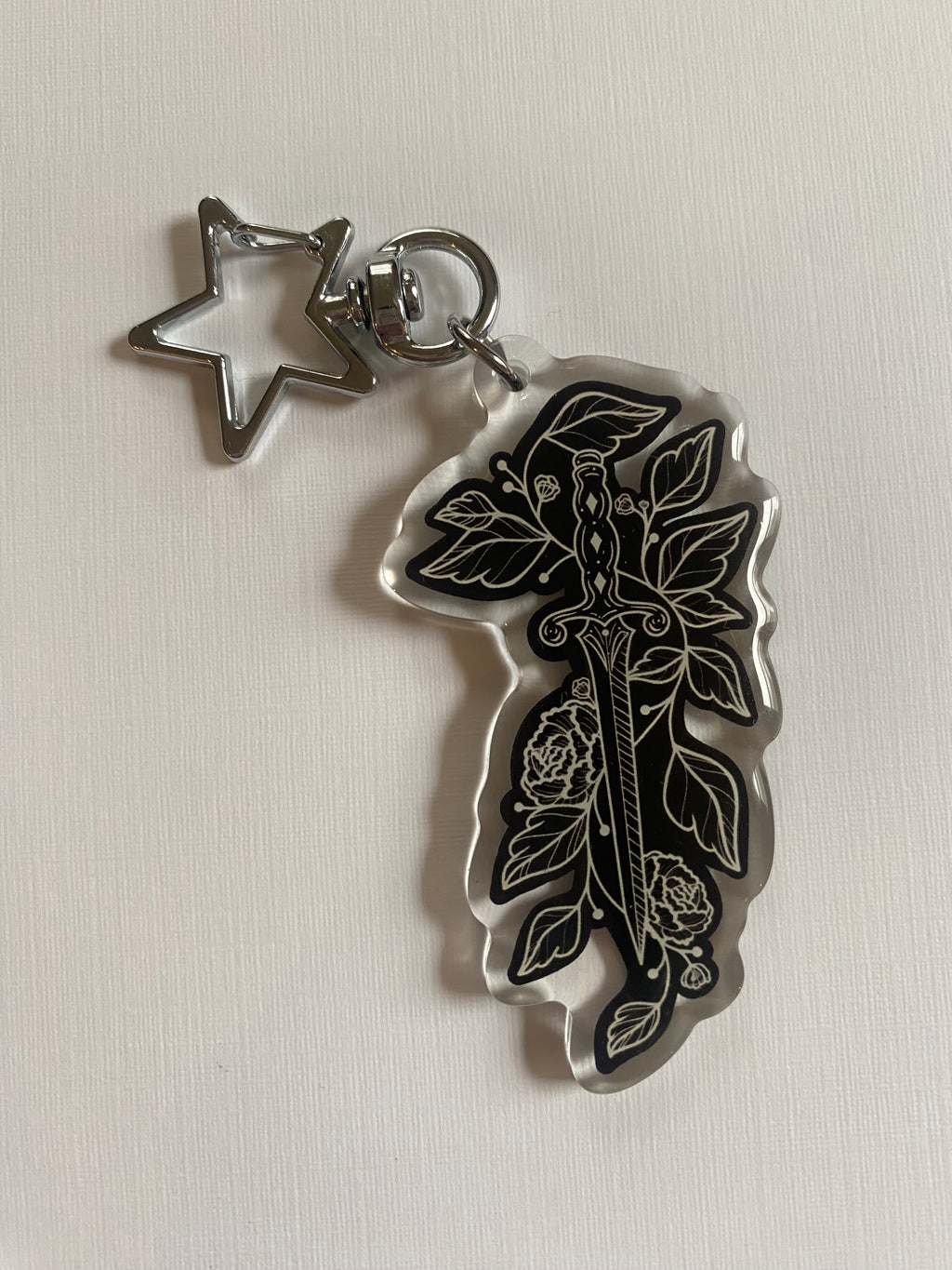 Floral Daggger Keychain