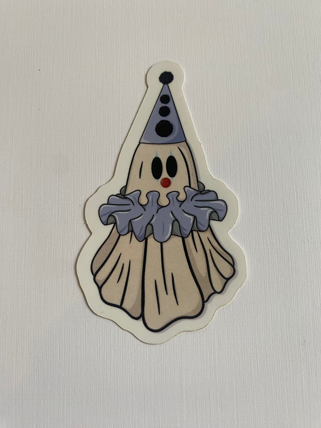 Clown Ghost Sticker