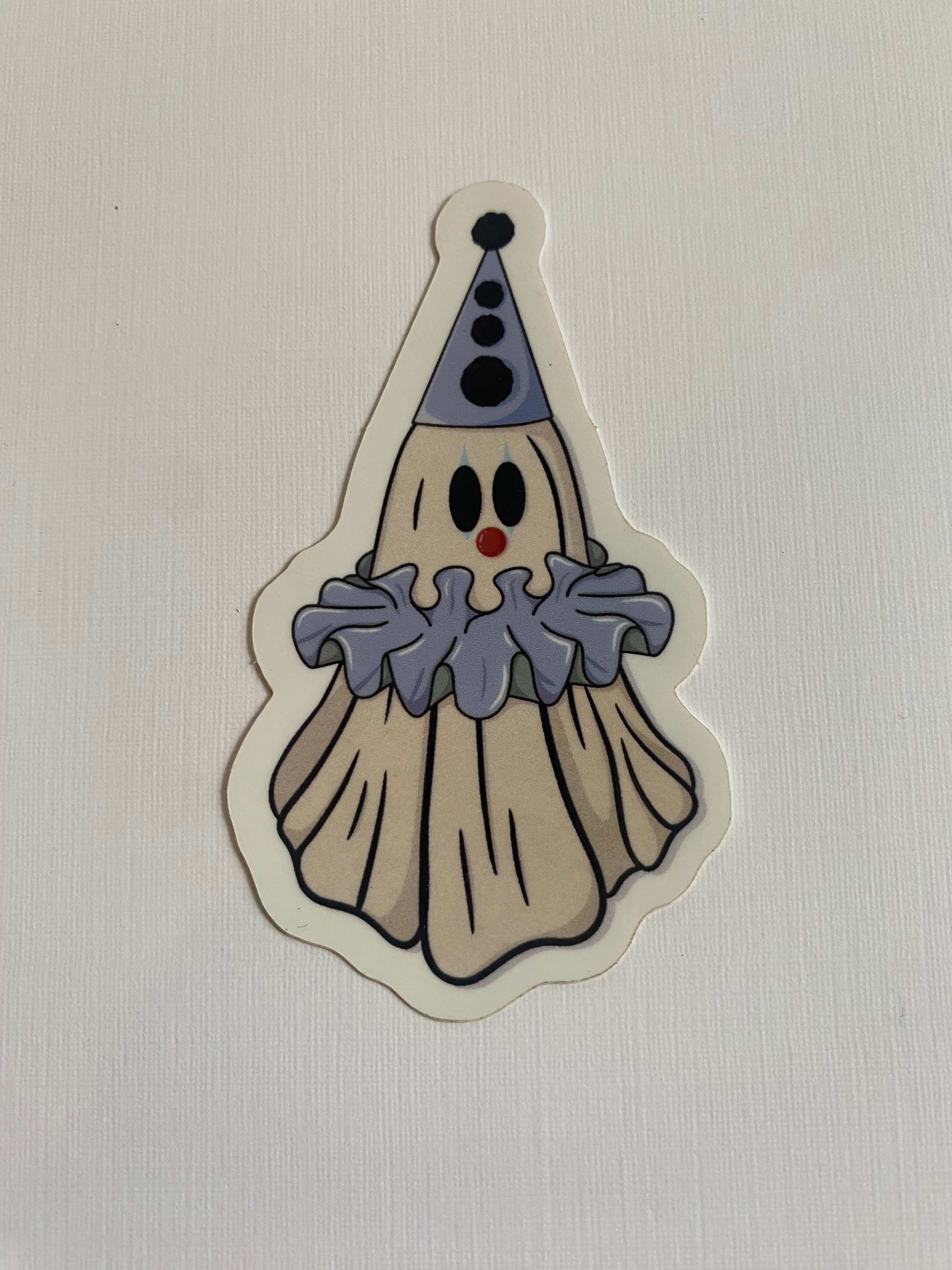 Clown Ghost Sticker