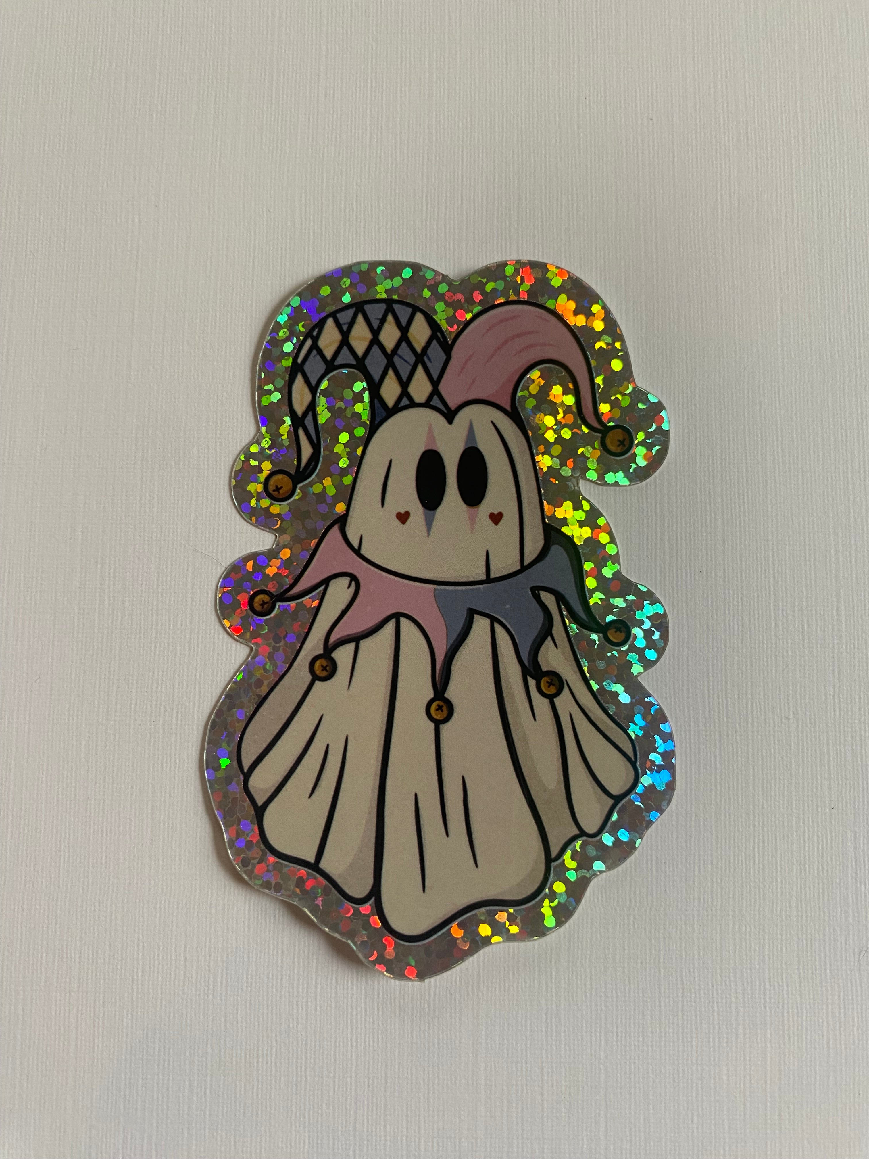 Jester Ghost Sticker