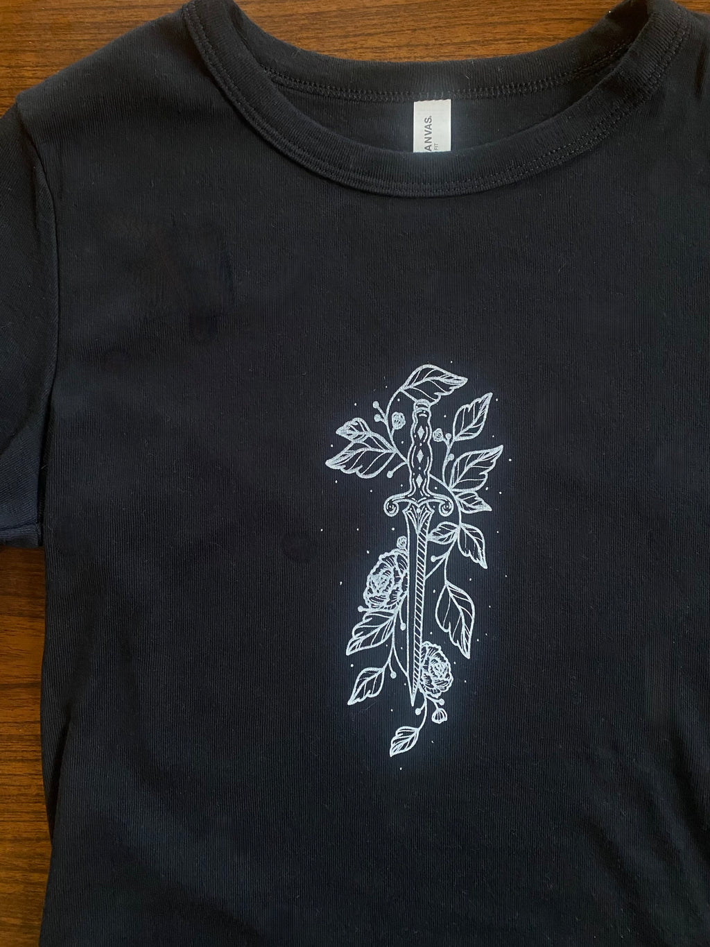 Dagger Long Sleeve Baby Tee