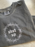 Shut Up Boxy Cropped Tee