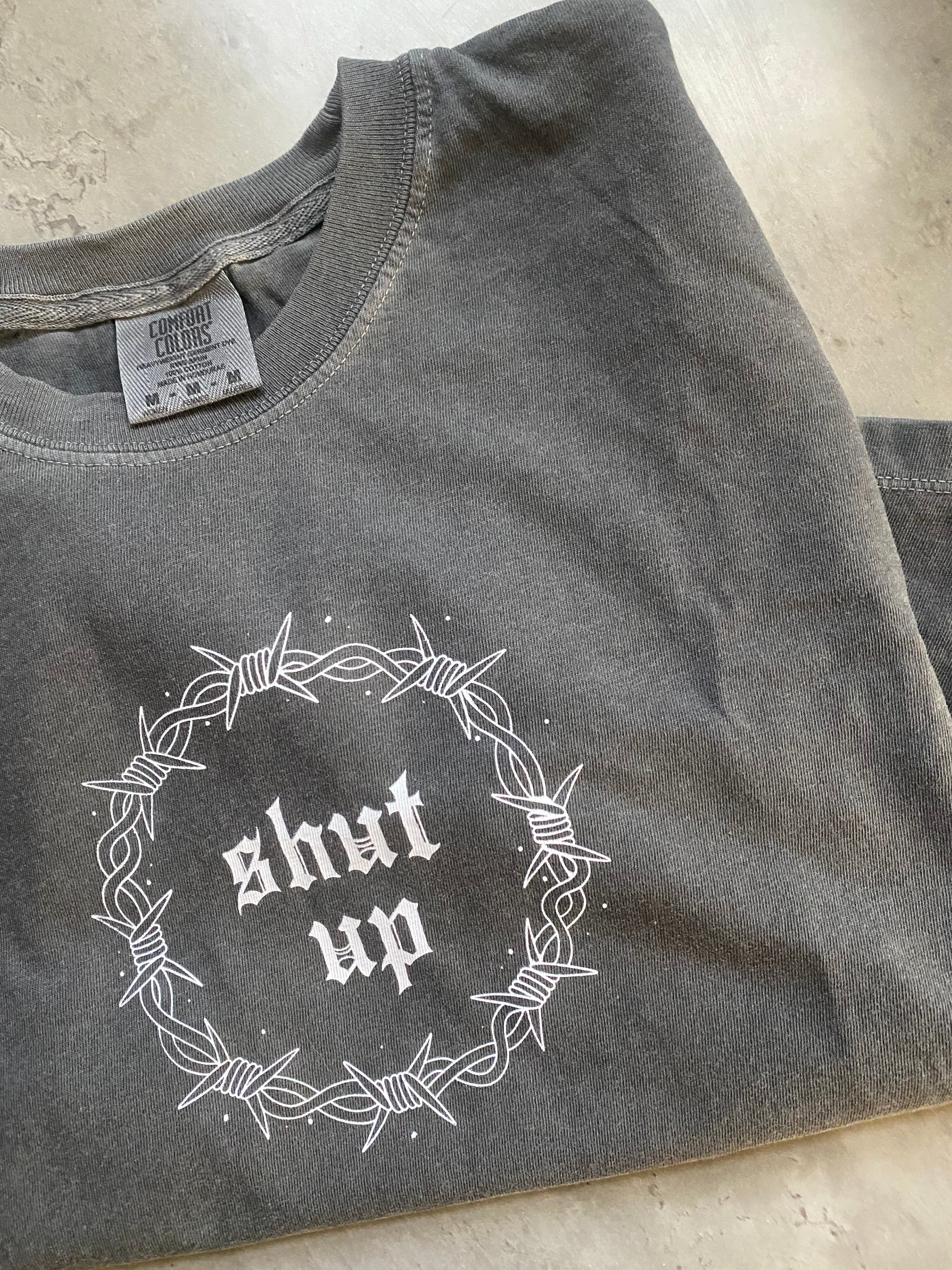 Shut Up Boxy Cropped Tee