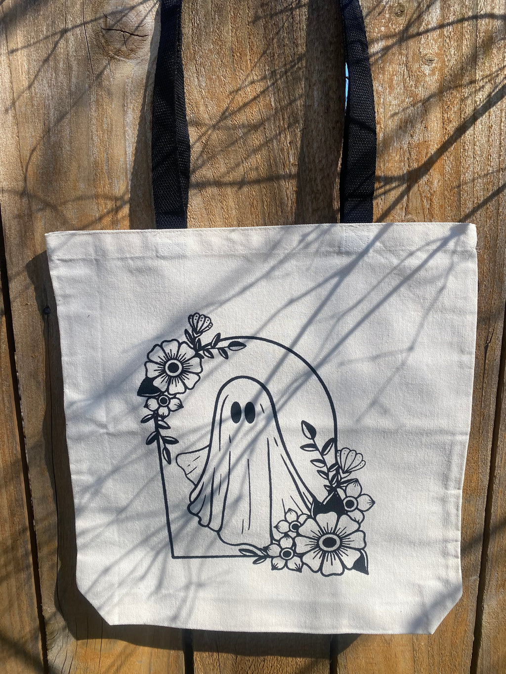 Floral Ghost Tote Bag