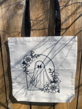 Floral Ghost Tote Bag