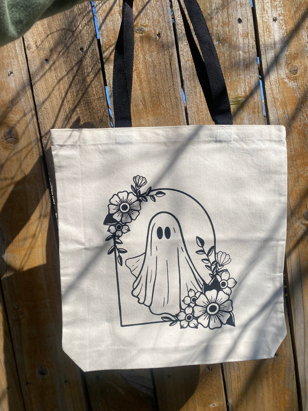 Floral Ghost Tote Bag
