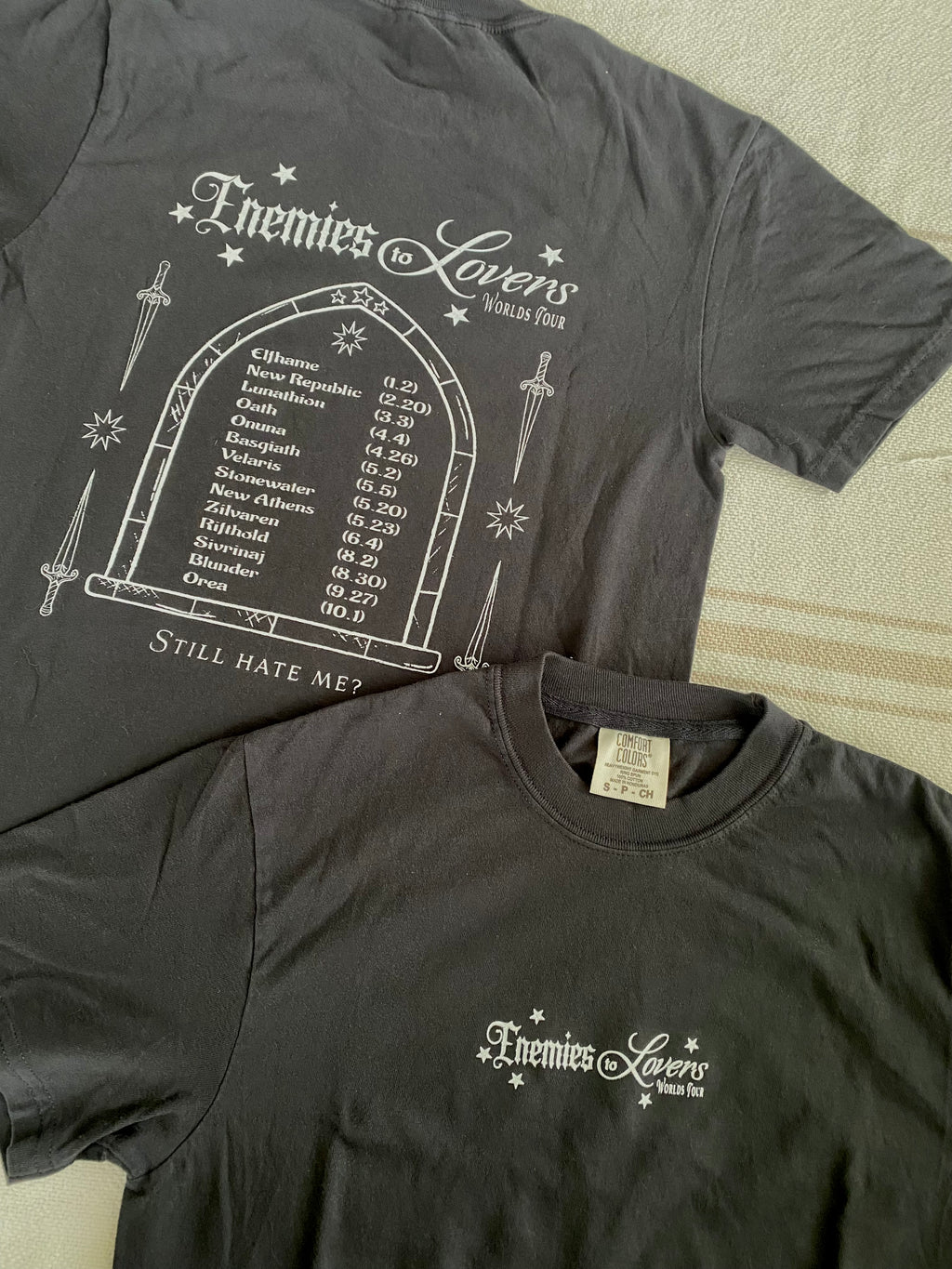 Enemies to Lovers Worlds Tour Tee (PRE ORDER)