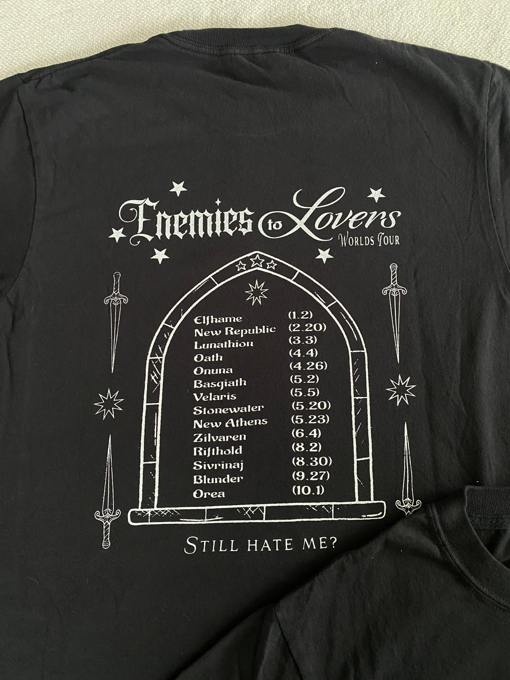 Enemies to Lovers Worlds Tour Tee (PRE ORDER)