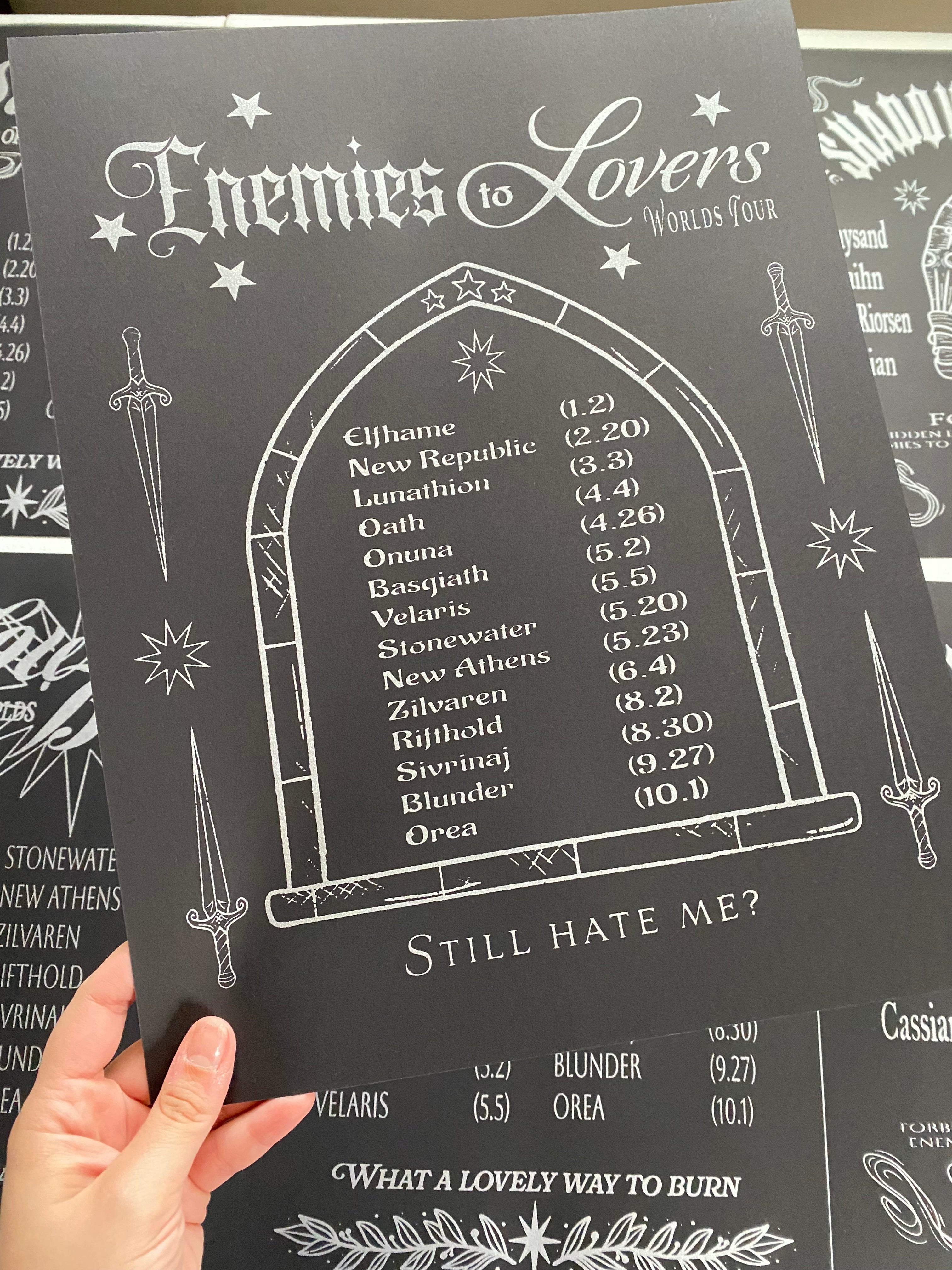 Enemies to Lovers Tour Poster (PRE ORDER)