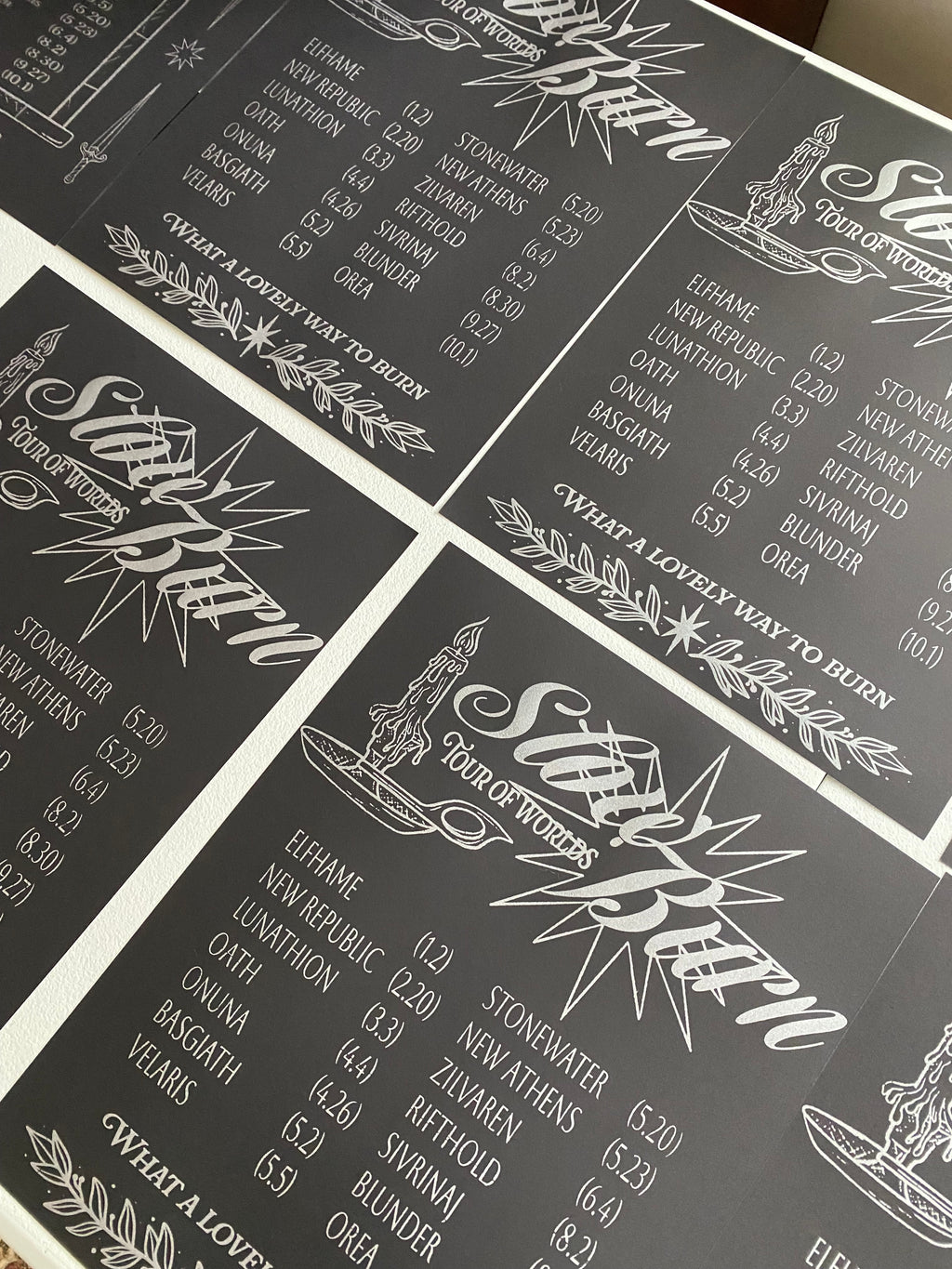 Slow Burn Bookish Tour Poster (PRE ORDER)