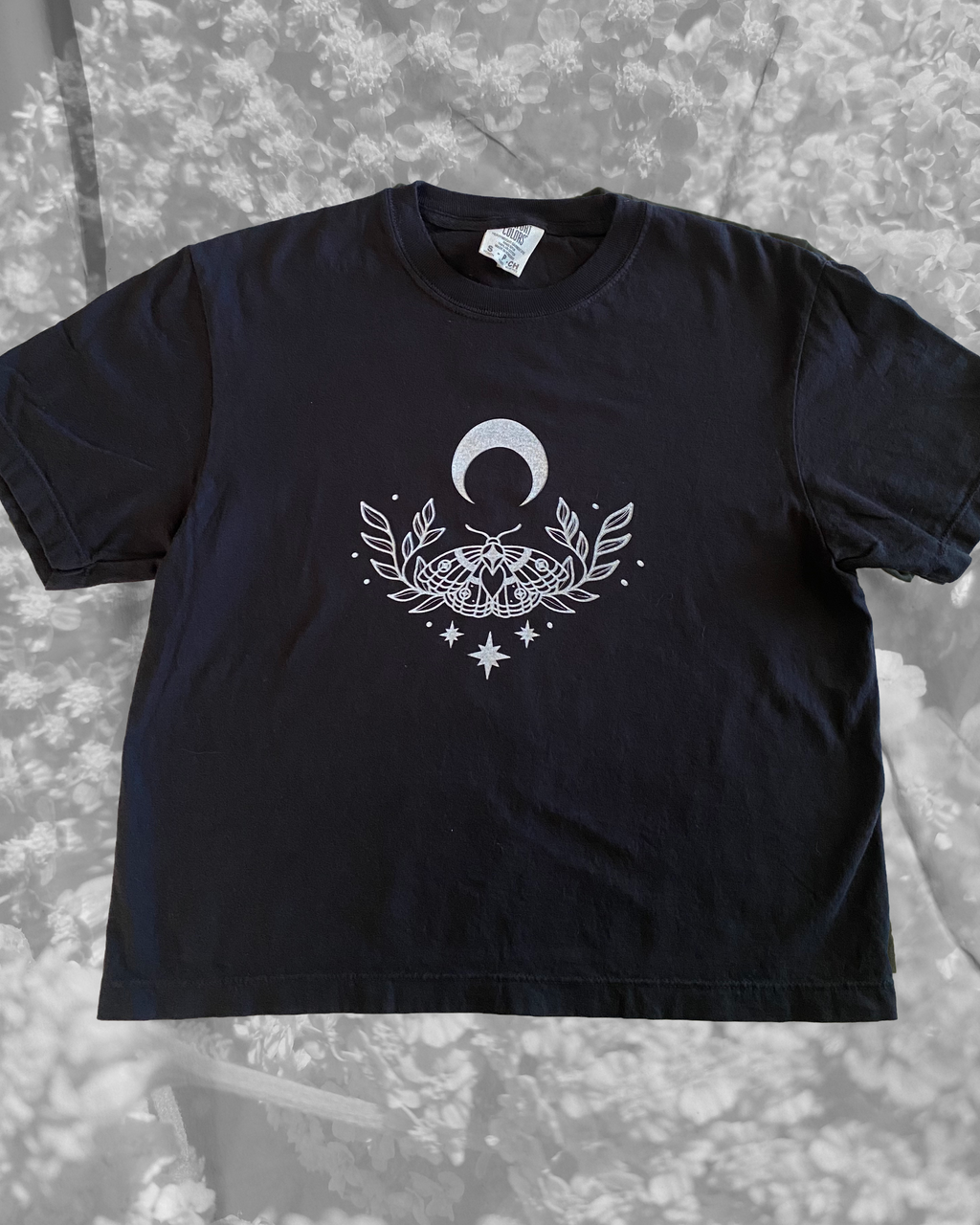 Midnight Moth Boxy Cropped Tee PREORDER