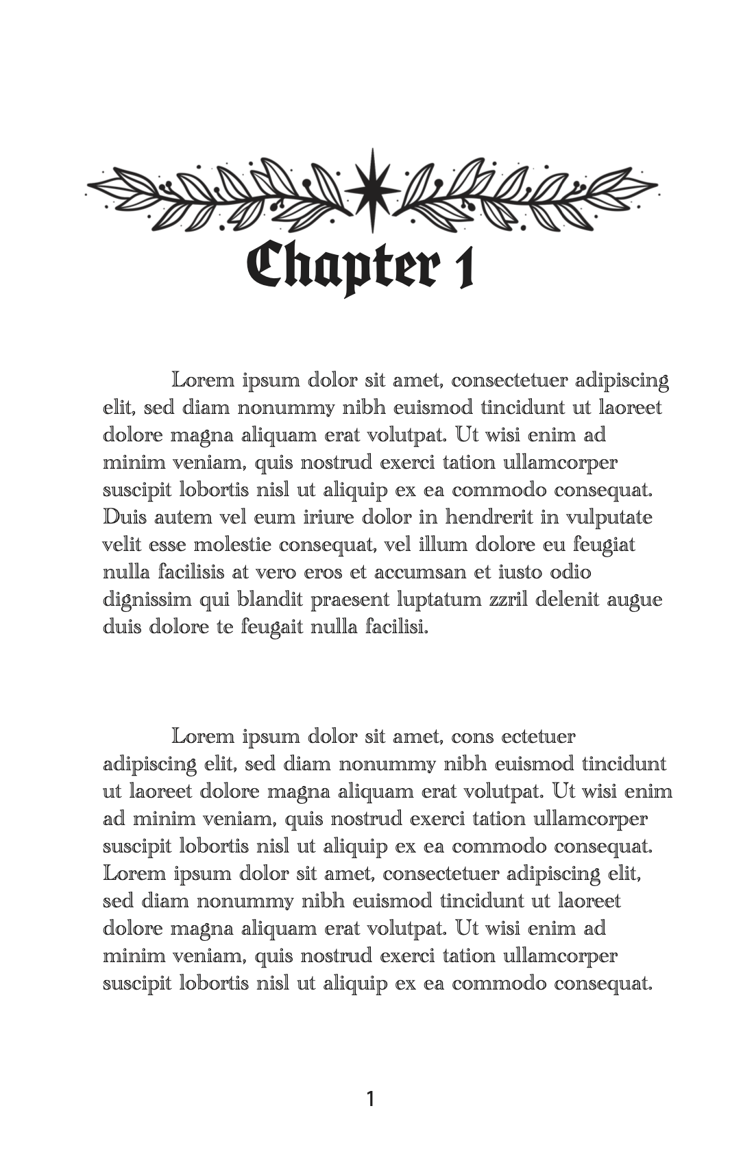 Moon and Stars chapter headers