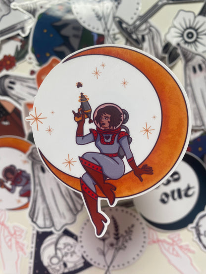 Space Girl Sticker