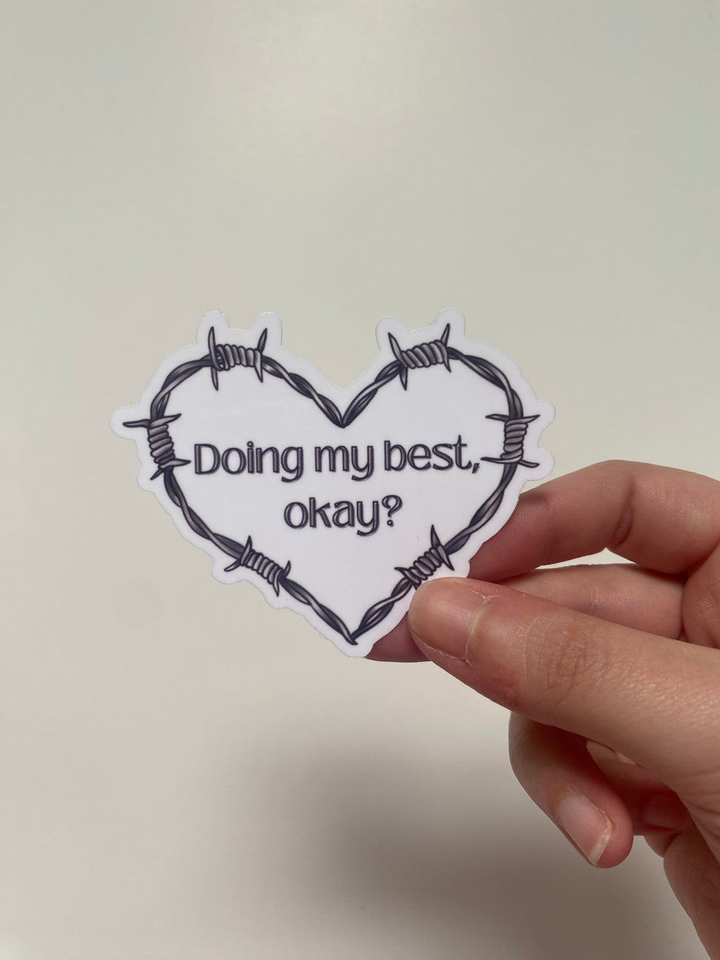 Doing My Best Sticker