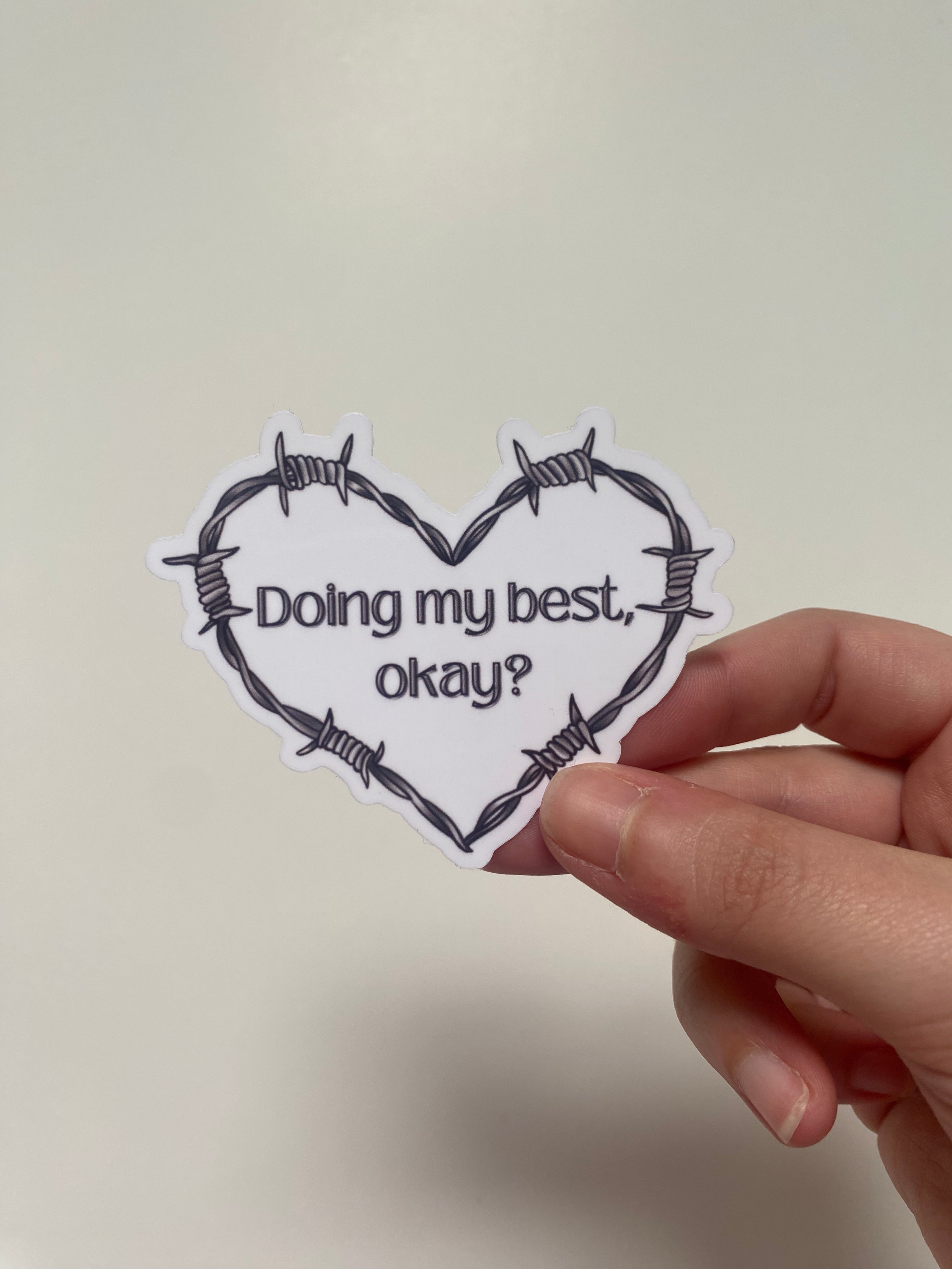 Doing My Best Sticker