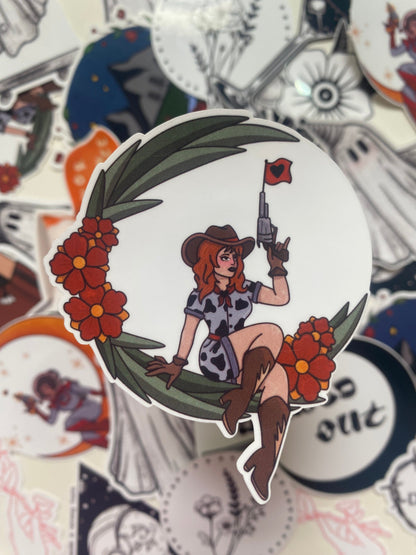 Cowgirl Sticker