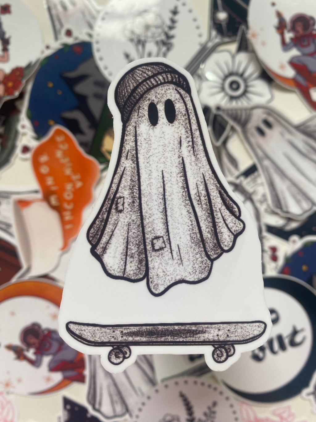 Skate Ghost Sticker